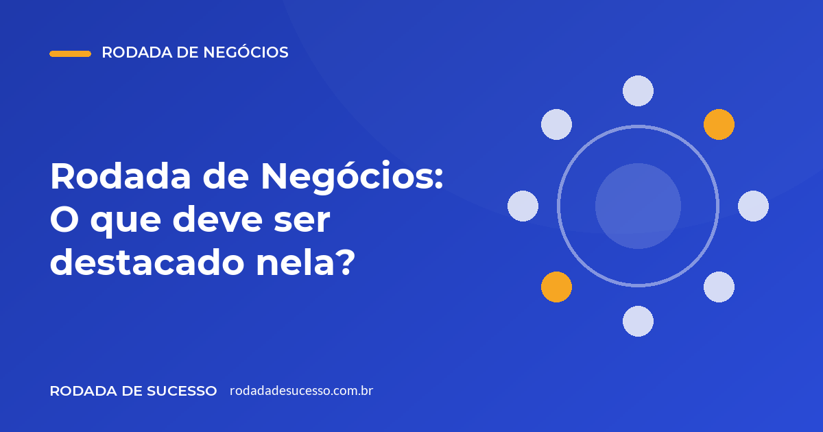 Ilustración de portada del artículo, con el tema de las ruedas de negocios
